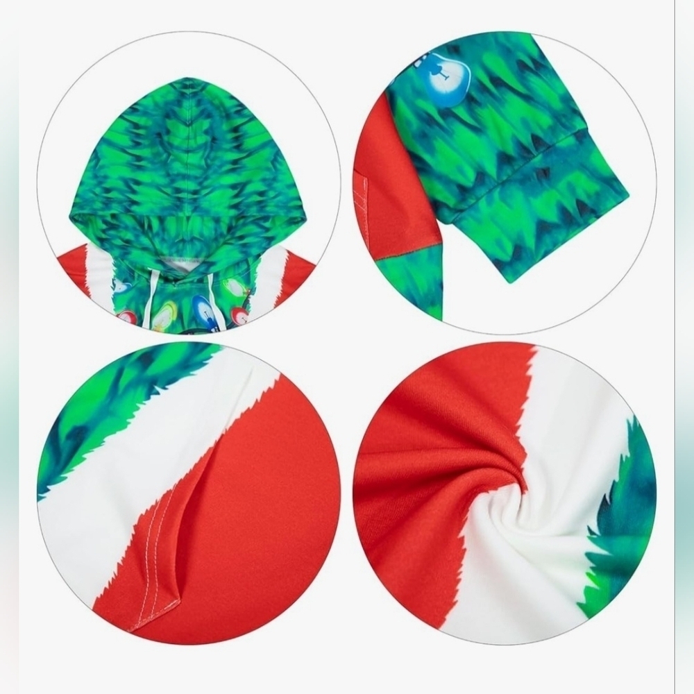 NWOT Festive Christmas Tree Hoodie - Picture 4 of 5